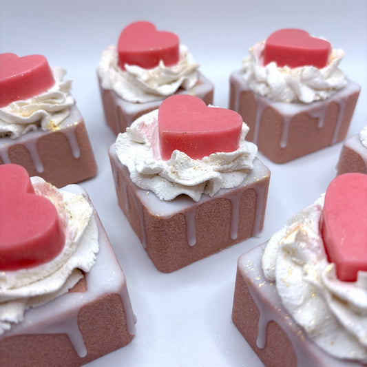 Chocolate Petit Four Bath Bombs