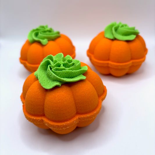 Pumpkin shaped bath bombs
