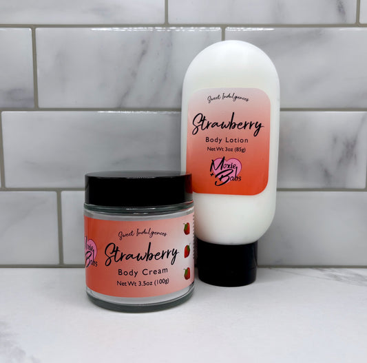 Strawberry Body Cream and Lotion