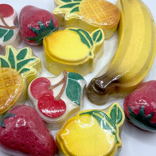 Assorted Fruit Shaped Bath Bombs
