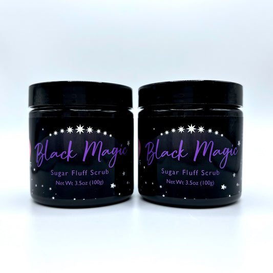 Black Magic Soap Fluff and Scrub