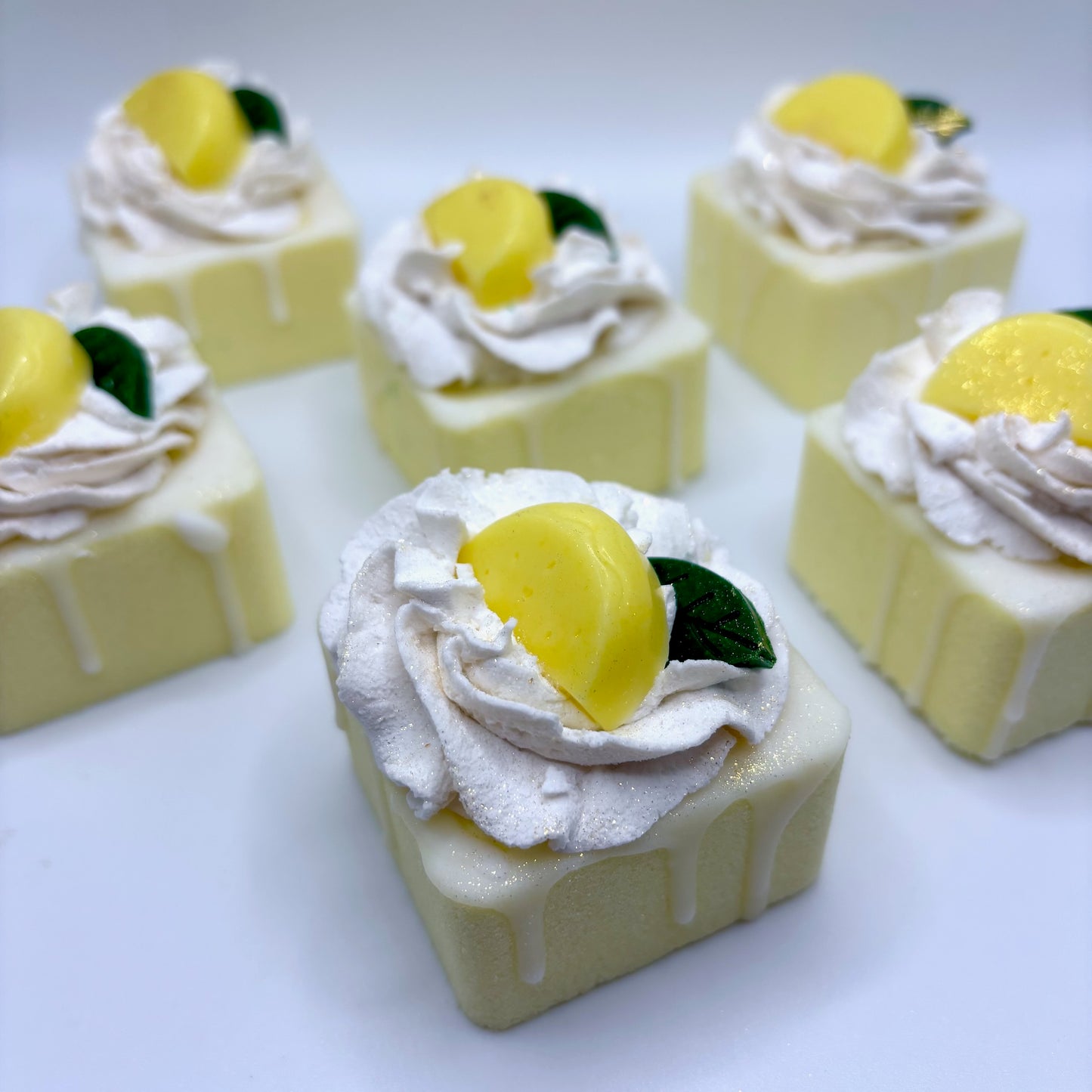 Lemon Bar Petit Four Bath Bombs