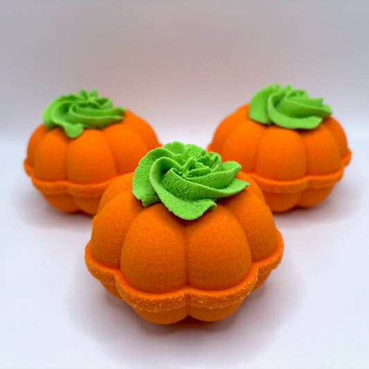 Pumpkin shaped bath bombs