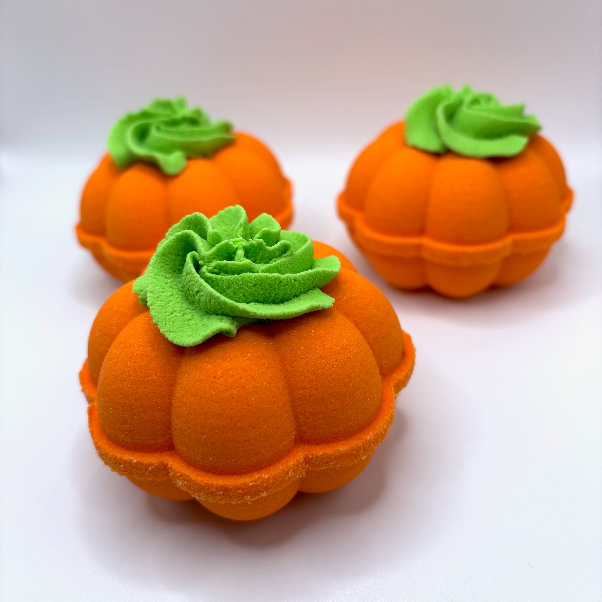 Pumpkin shaped bath bombs