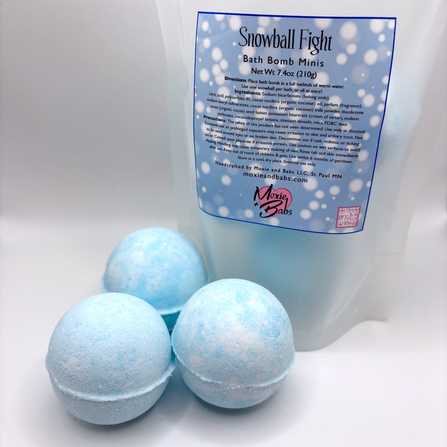 Snowball Fight Mini Bath Bombs