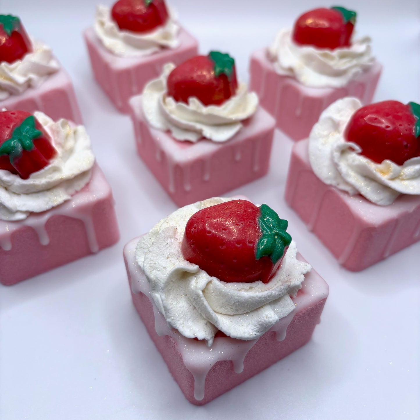 Strawberry Petit Four Bath Bombs