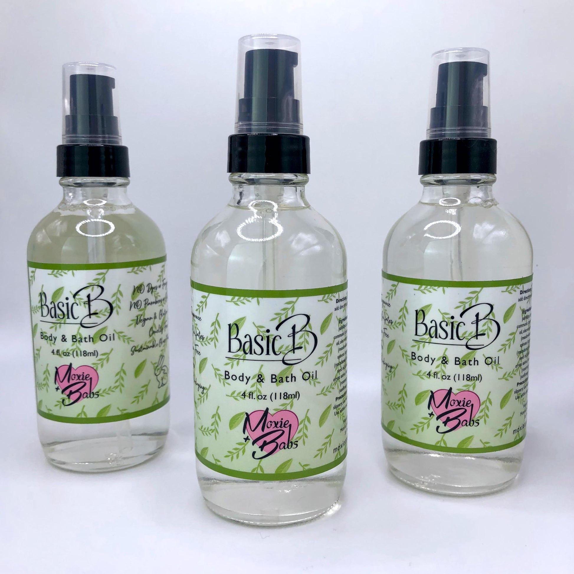 Basic B Body& Bath Oil Moxie and Babs